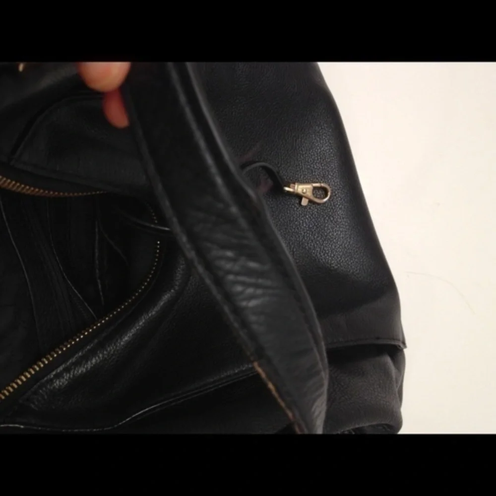 Michael Kors soft black leather shoulder bag